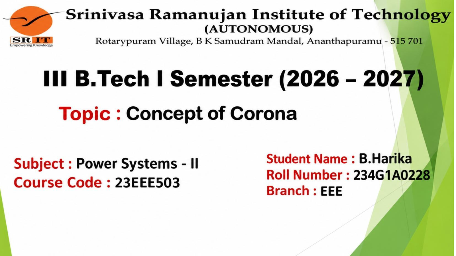 Slide by niharikamallikarjuna3