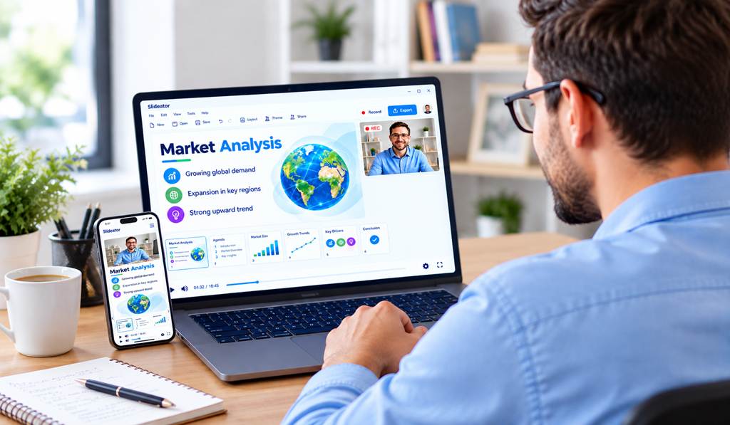 Record and share PowerPoint presentations with audio and video