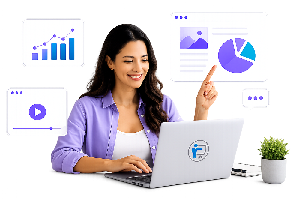 Record and share inspiring PowerPoint presentations with Slideator slide recorder