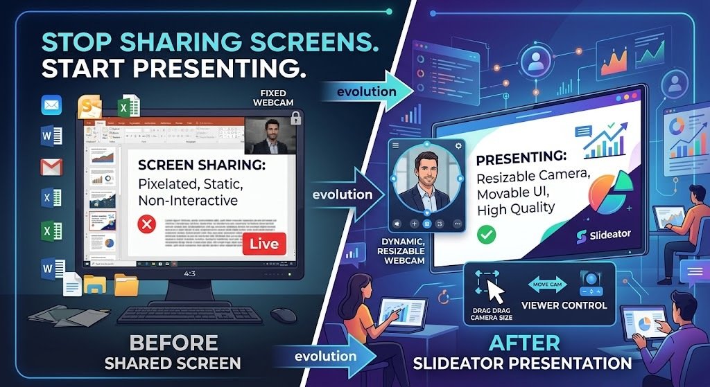 Stop Sharing Screens. Start Presenting.